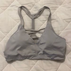 Grey Victoria’s Secret sports bra